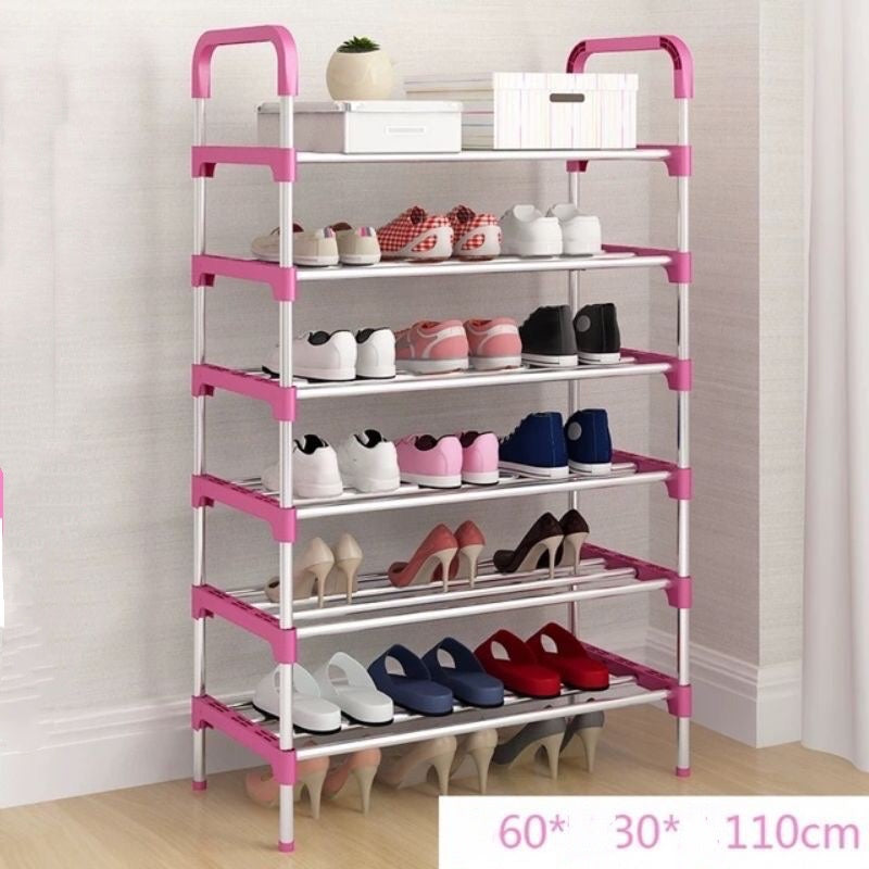 6 Layer Stainless Steel Shoe Rack