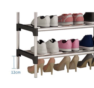 6 Layer Stainless Steel Shoe Rack