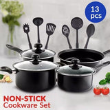 13 Piece Kitchenware Cookware Set Nonstick Pan
